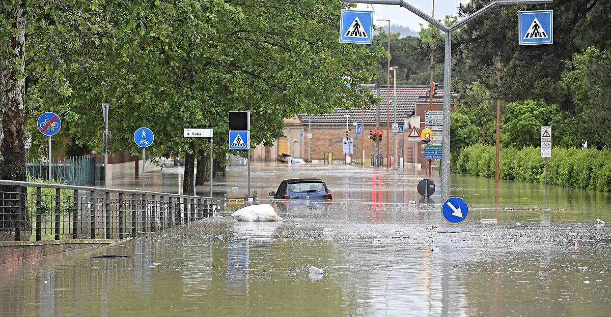 Überflutungen nach schweren Unwettern in Norditalien Nachrichten.at