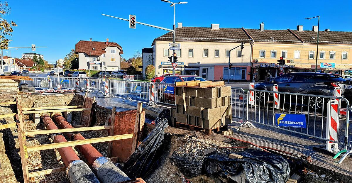 Chauffage urbain : fermeture du carrefour Wels de Salzburger et Schulstrasse