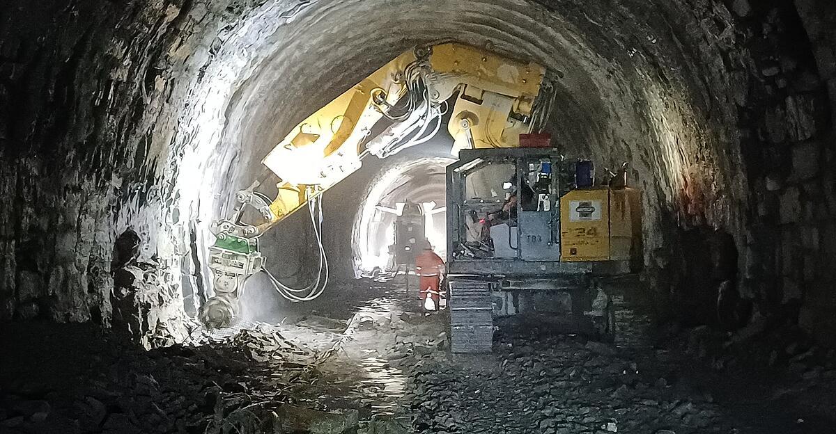 ÖBB-Tauerntunnel: Teil des Gewölbes bei Sanierung eingebrochen