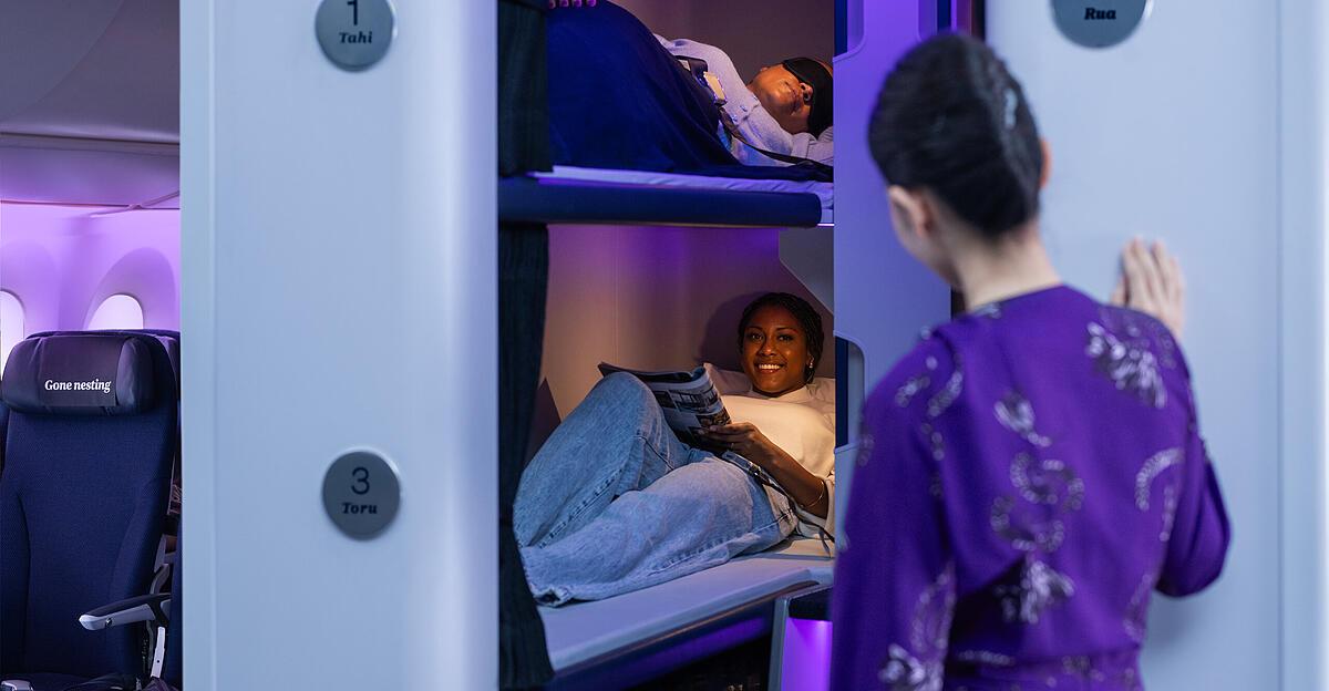 Weltweit-einzigartig-Air-New-Zealand-f-hrt-Liegekojen-f-r-Economy-G-ste-ein