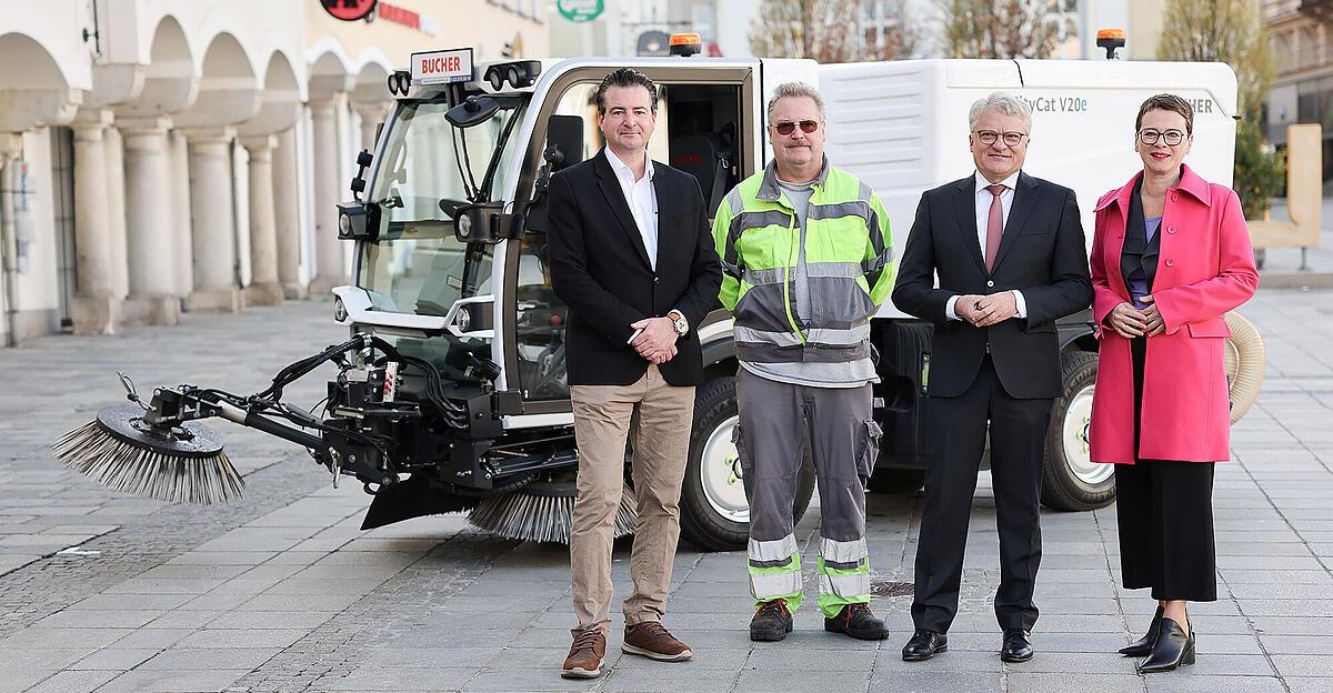 La ville de Linz teste une balayeuse électrique |  Actualités.at