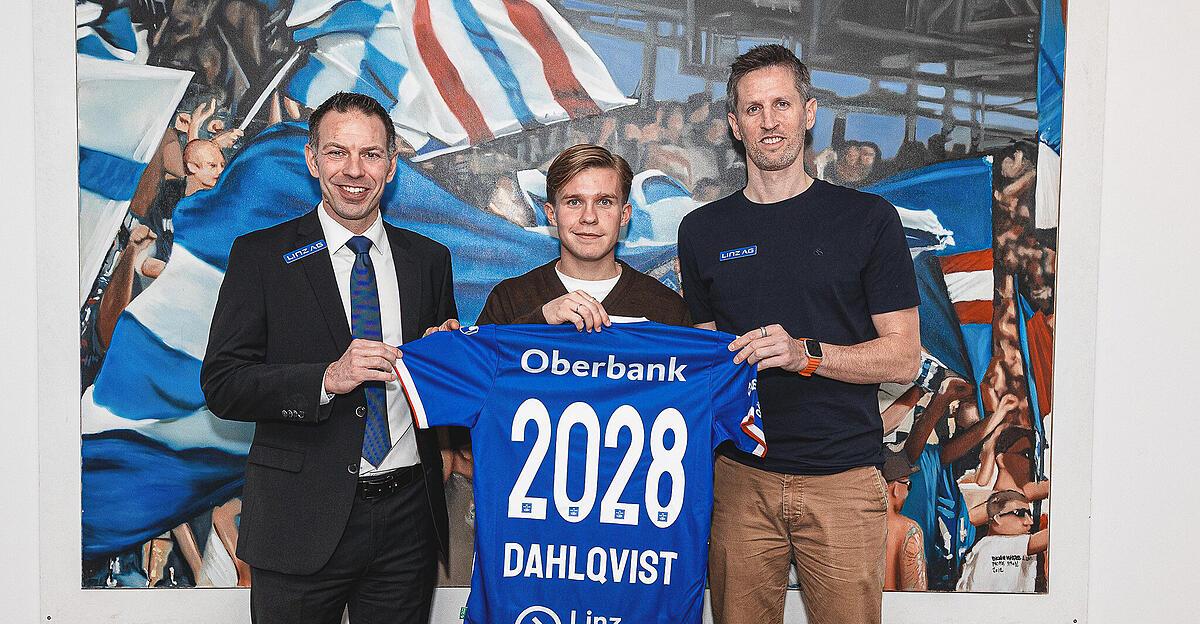 Blau-Wei-Linz-fixiert-ersten-Winter-Neuzugang