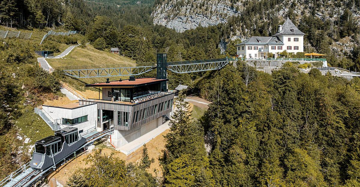 Endlich hat Hallstatt seine neue Standseilbahn auf den Salzberg