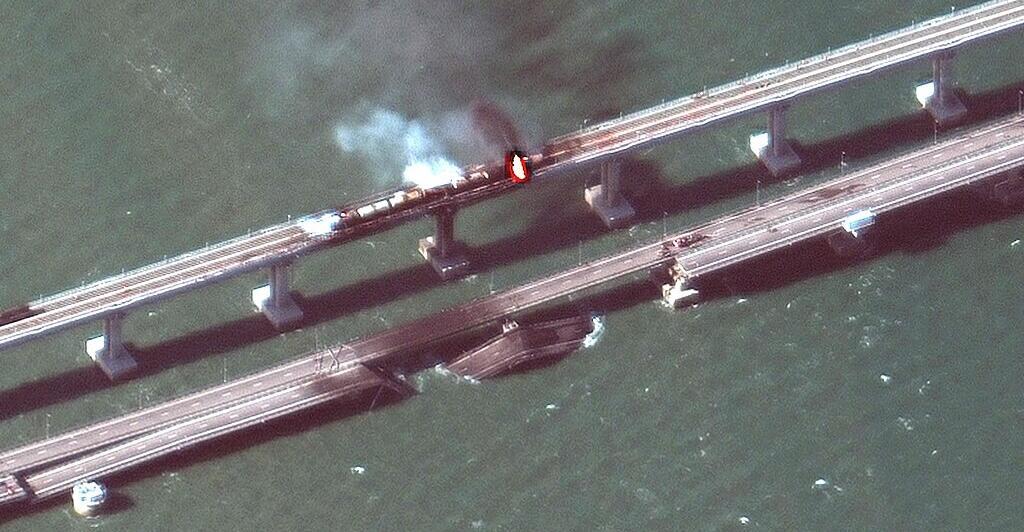 Russian divers examine damage to Crimean bridge