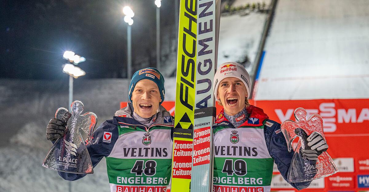 Doppelsieg für ÖSV-Adler: Hörl gewinnt in Engelberg vor Tschofenig