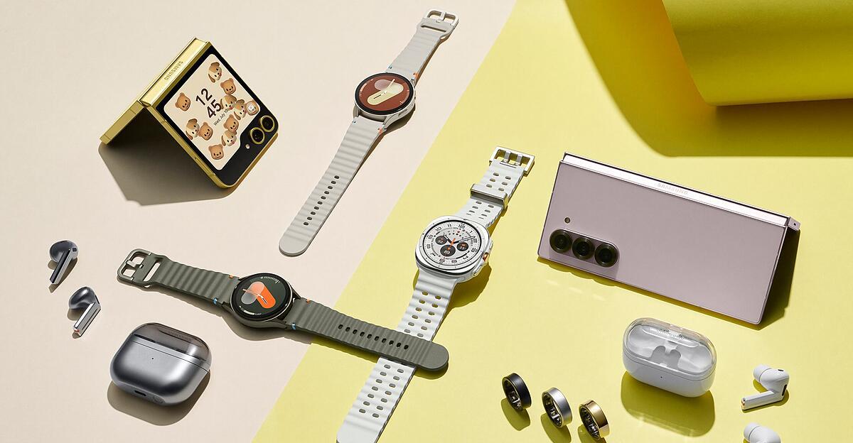 Lots of Samsung devices – and a touch of Apple Lots of Samsung devices – and a touch of Apple