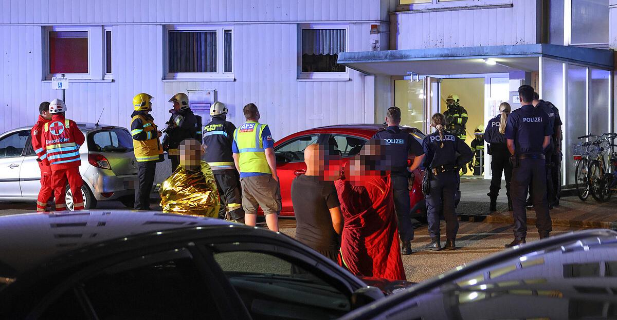 Brand in Welser Hochhaus: 109 Personen in Sicherheit gebracht