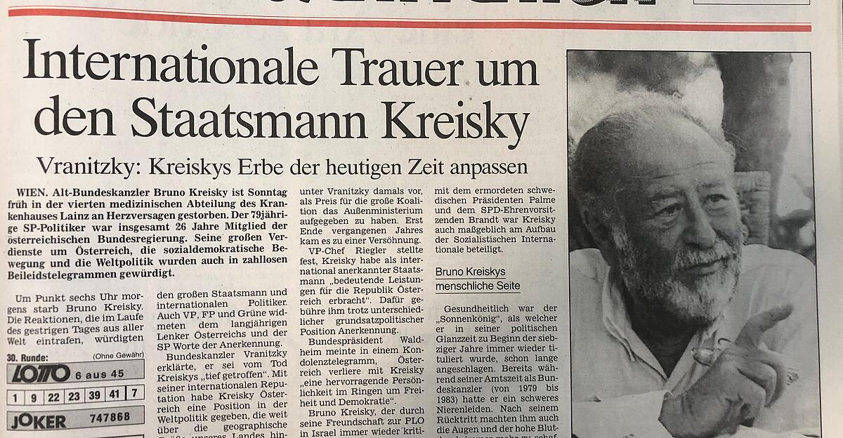 Heute vor 35 Jahren starb Bruno Kreisky
