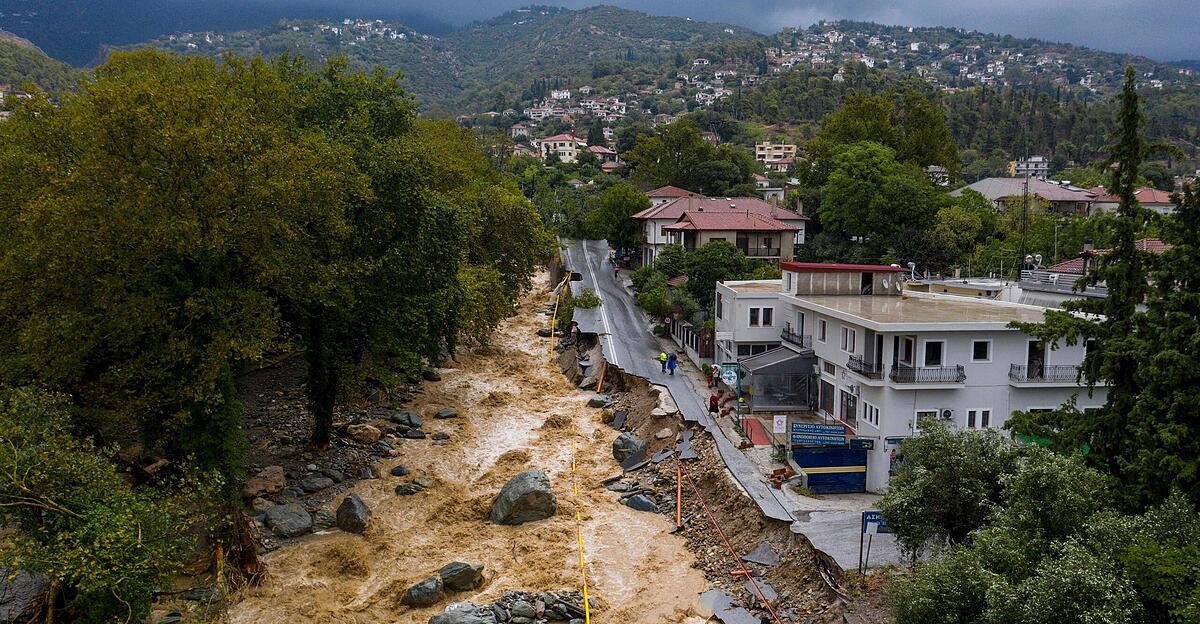 Inondations en Grèce : deux Autrichiens portés disparus