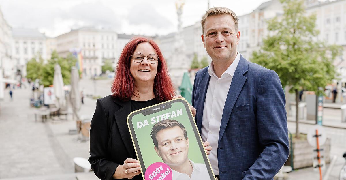 Unusual campaign: Kaineder gave out his private cell phone number