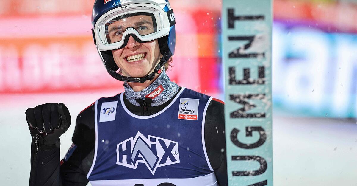 Skispringen: Kärntner Daniel Tschofenig sprang in Wisla zum Premierensieg