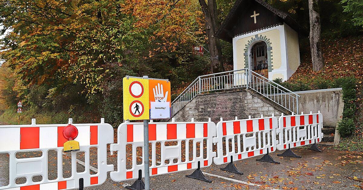 Steinschlaggefahr: Ebensee sperrt Ischlerstraße