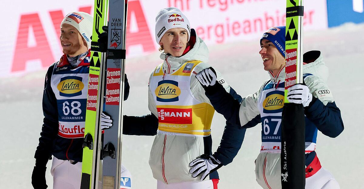 Ski jumping: ÖSV Eagles achieve triple victory in Lillehammer